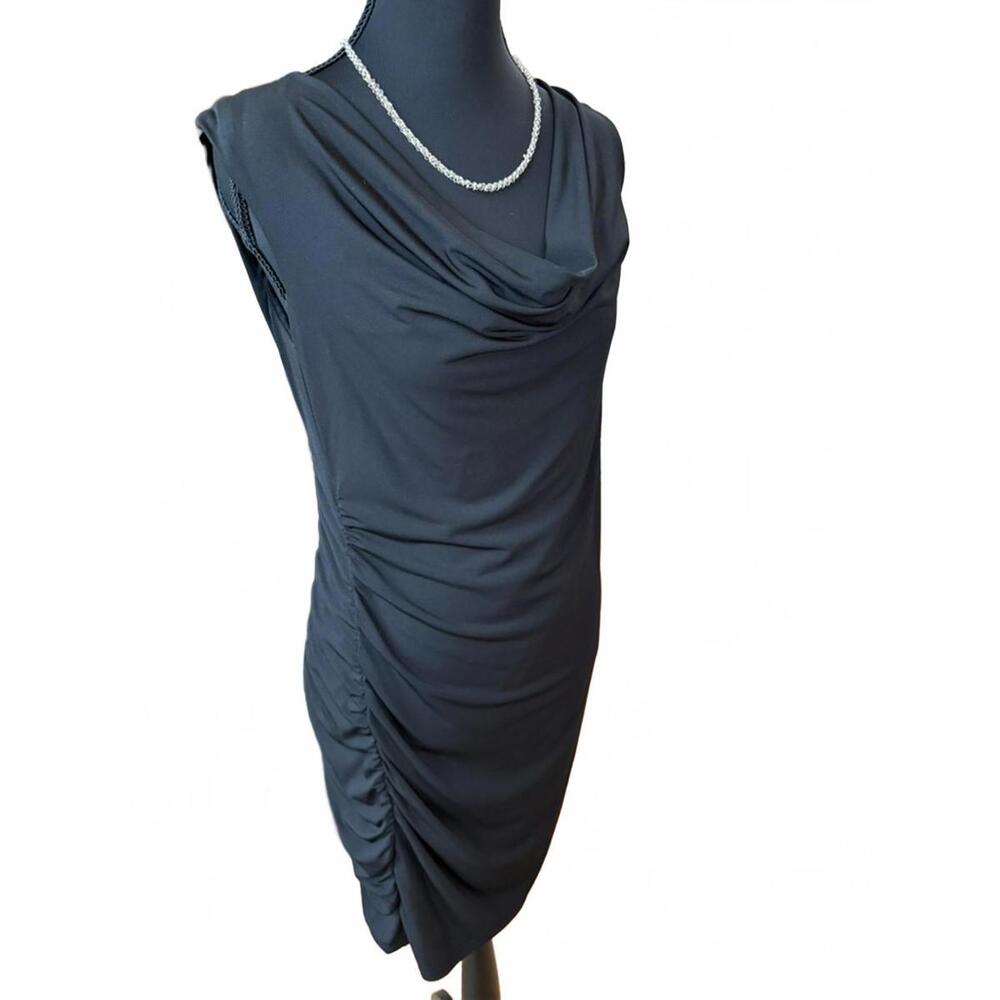 KDash by Kardashian NWOT Stretchy Ruched Dress-Size XS-Black